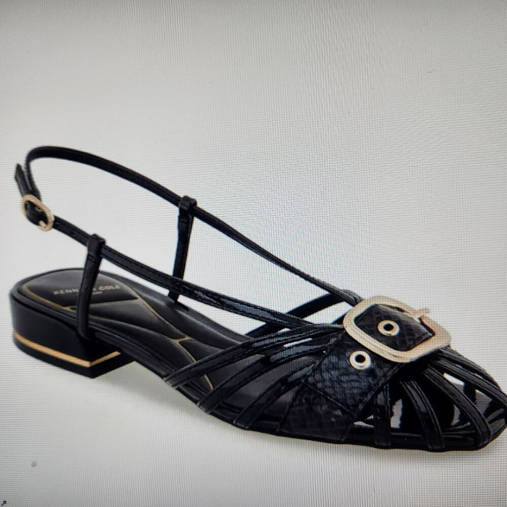Kenneth Cole NY " Farrah" Black patent heels. NIB. Size 7.5